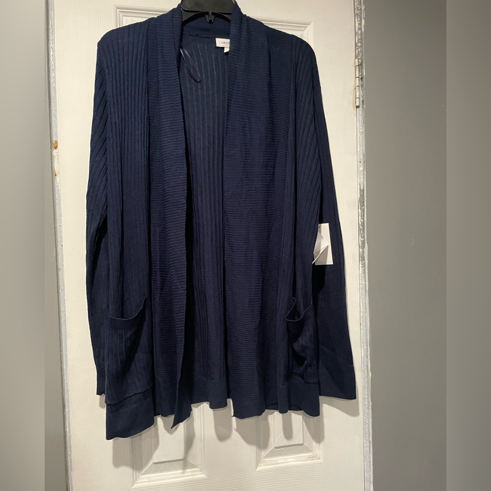 Liz Claiborne cardigans sweater size: L color: dark blue